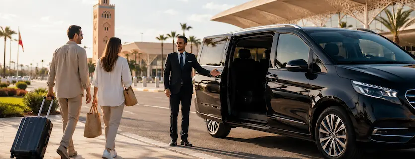 Transfert Aéroport Marrakech-Menara RAK vers Essaouira en navette privée avec chauffeur professionnel